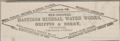 Griffin & Berry Advertisement 1882